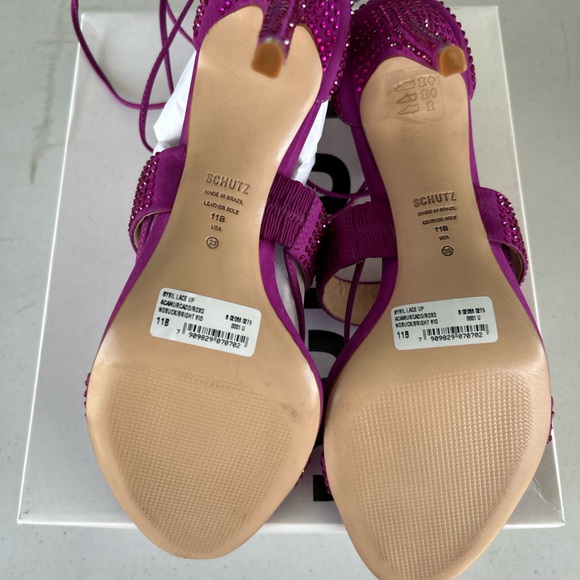 Shultz Rhinestone Wrap Around Heels New With Box Size 11 - Picture 3 of 6